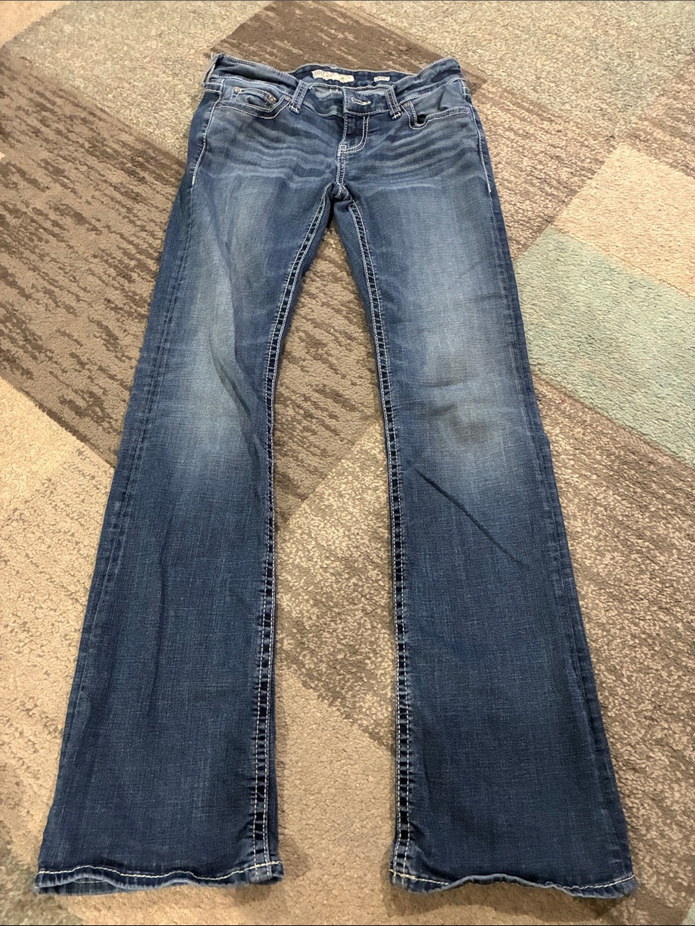 BKE Stella Women's Bootcut Jeans in Medium Blue 27L